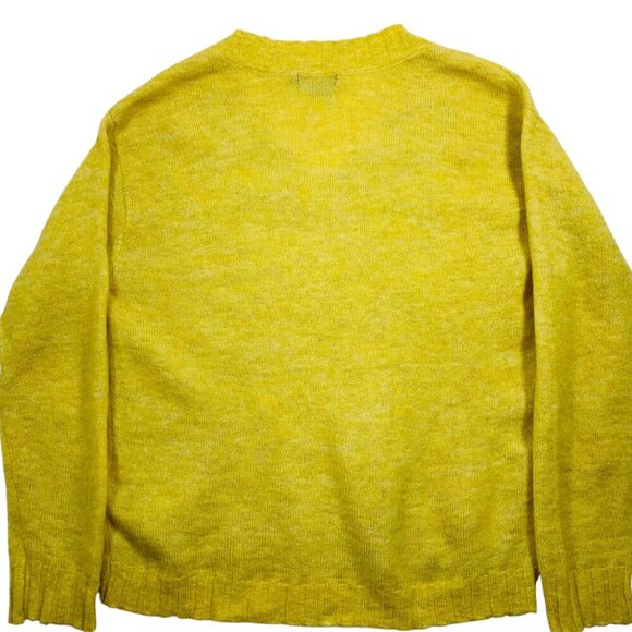 womens  v-neck sweater mustard sweater by soaked in Luxury  size medium - Picture 12 of 15